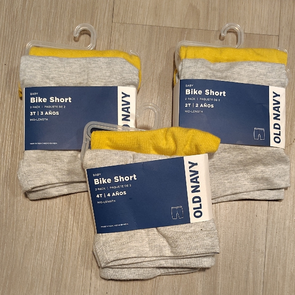 Old Navy 2pk Bike Shorts 2t, 3t,4t- Sold Each